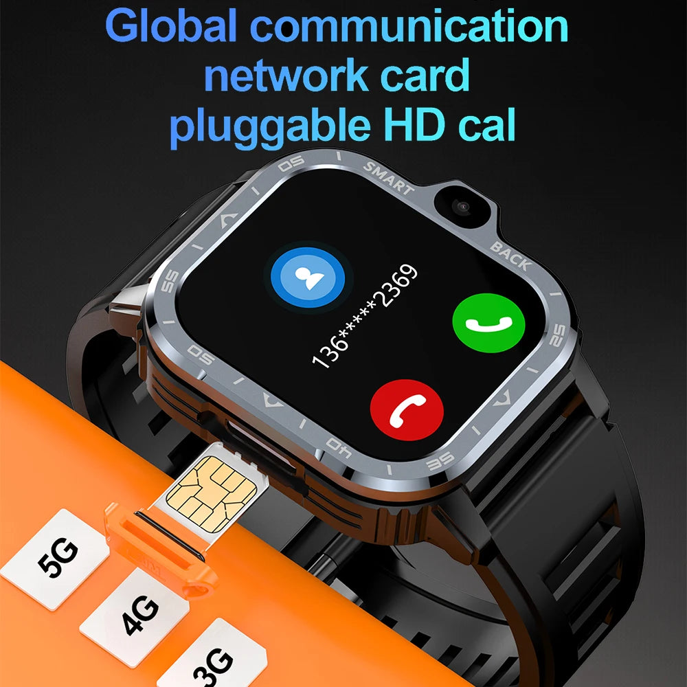 “Smartwatch with SIM & WiFi – Heart Rate, Blood Oxygen & Fitness Tracker