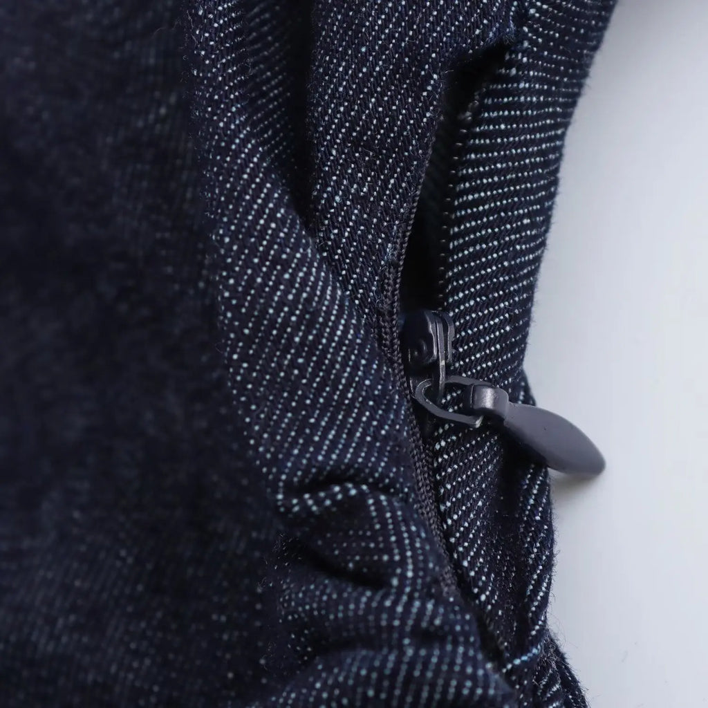 Dress with lapel side zipper fashion