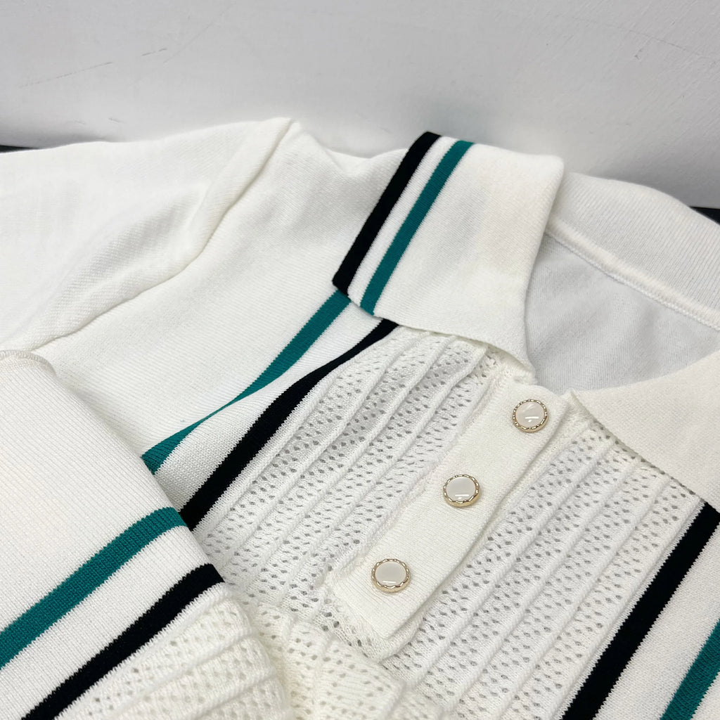 Vintage Ruffled Knitted Mini Dress – Sexy & Chic