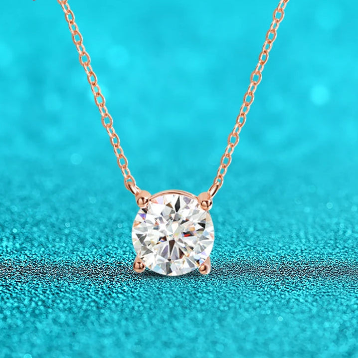 Silver Moissanite Necklace