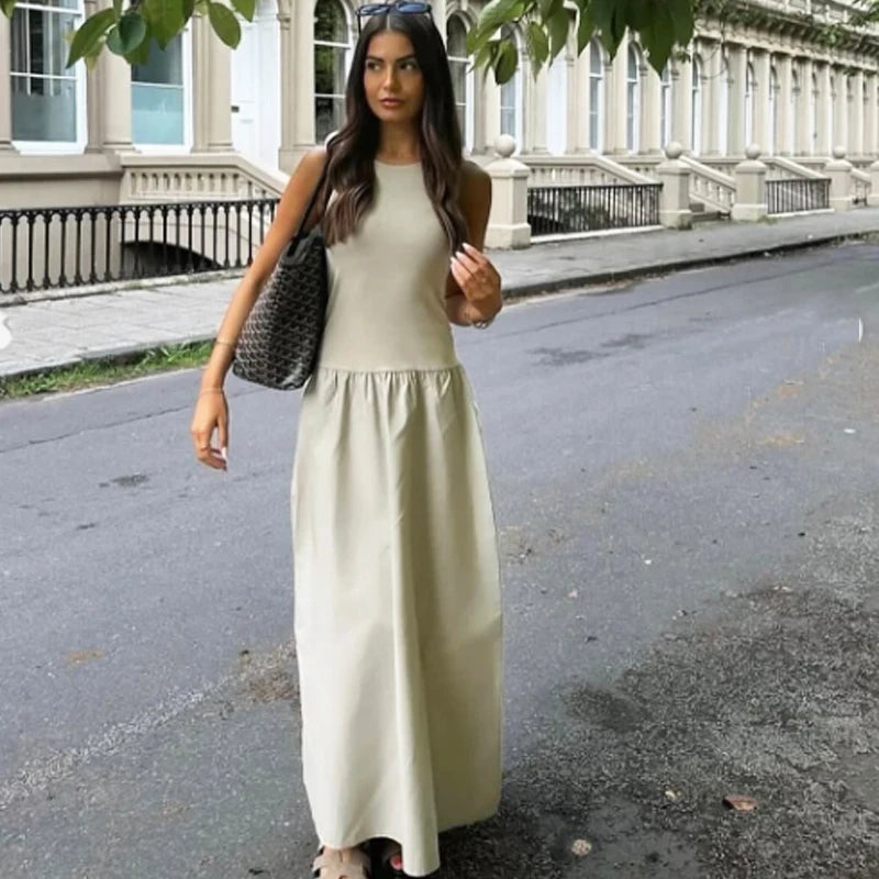 Sleeveless Long Dress – Chic Casual & Party Style