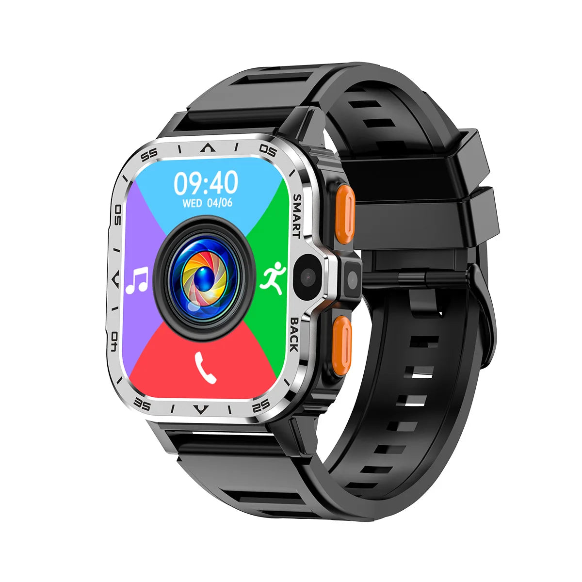 “Smartwatch with SIM & WiFi – Heart Rate, Blood Oxygen & Fitness Tracker
