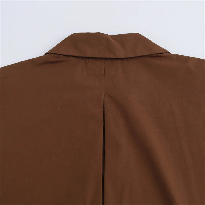 Trendy Long Sleeve V-Neck Blouse for Women