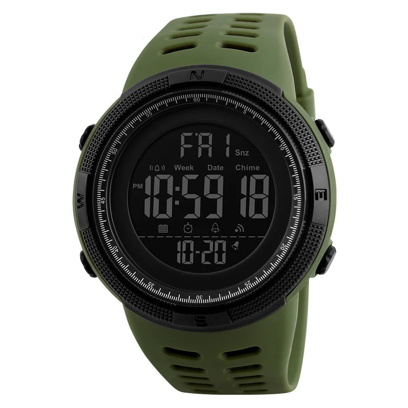 Digital Round Watch – Fashion Casual, Water Resistant”