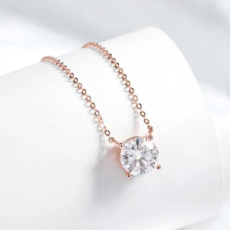 Silver Moissanite Necklace