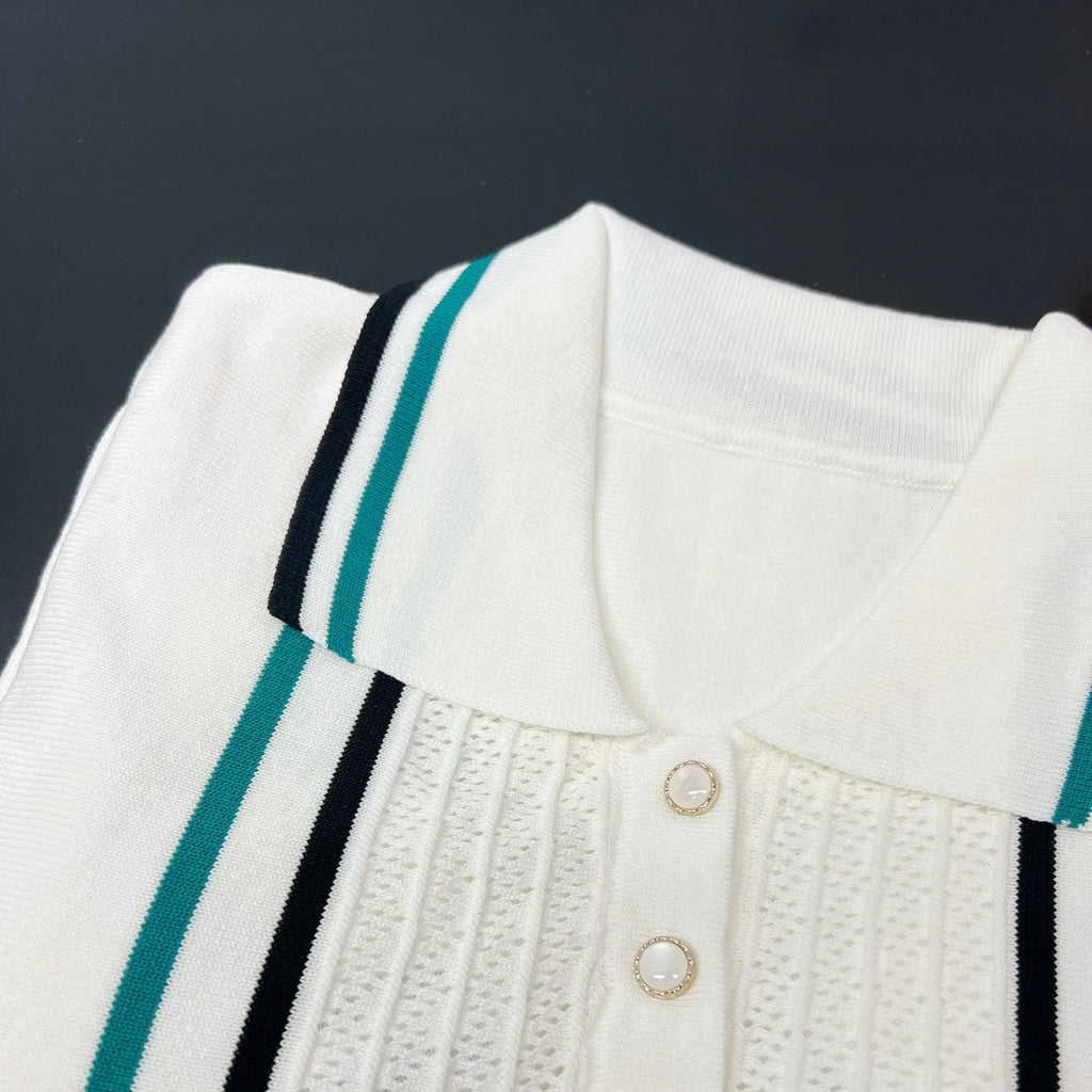 Vintage Ruffled Knitted Mini Dress – Sexy & Chic