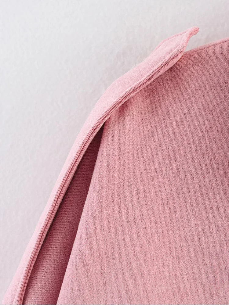 Women’s Suede Oversize Bomber Jacket – Chic Streetwear