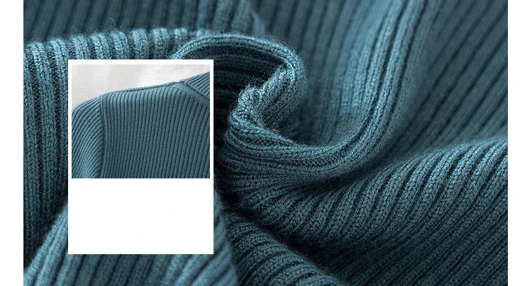 Women’s Turtleneck Soft Knit Sweater – Autumn/Winter Casual Top