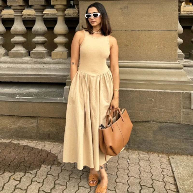 Sleeveless Long Dress – Chic Casual & Party Style