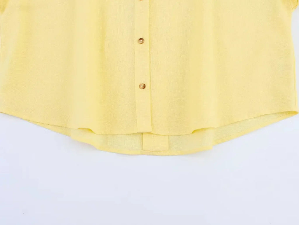 Trendy Long Sleeve V-Neck Blouse for Women