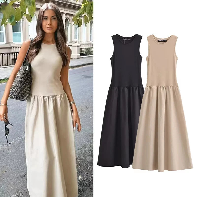Sleeveless Long Dress – Chic Casual & Party Style