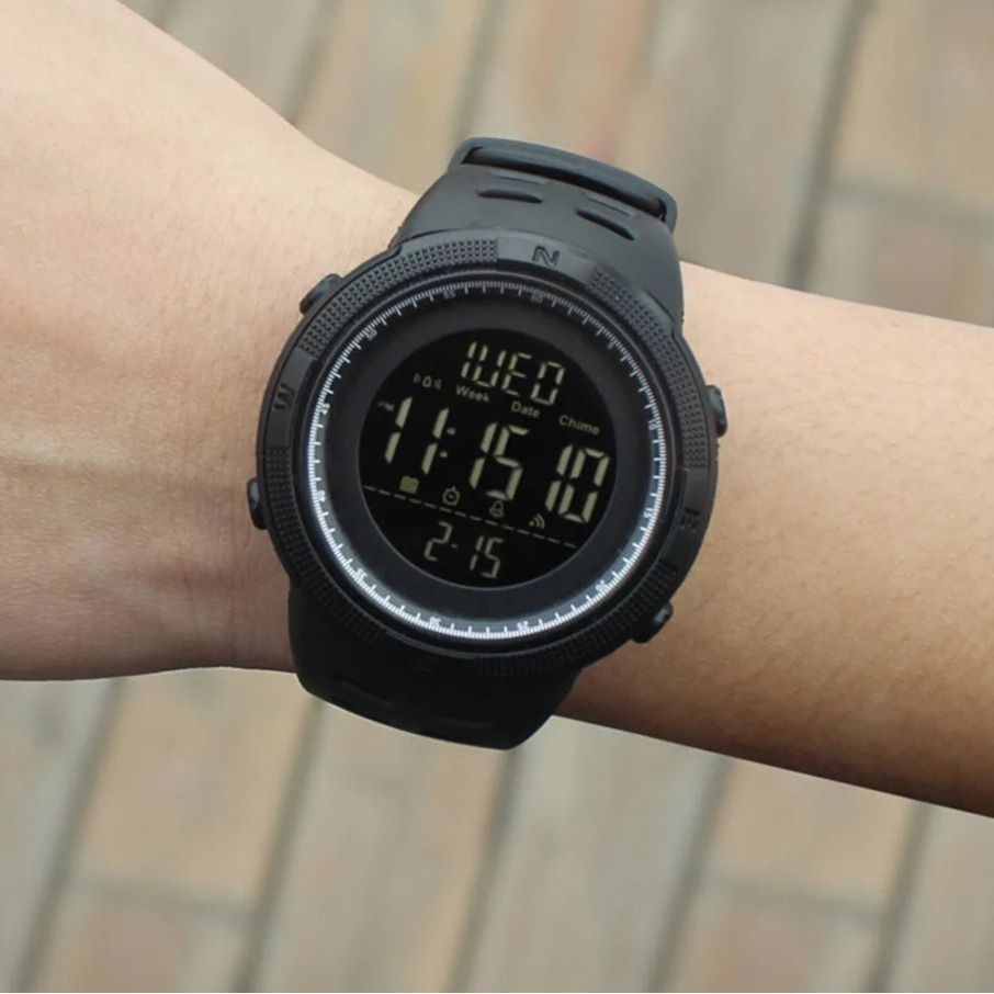 Digital Round Watch – Fashion Casual, Water Resistant”