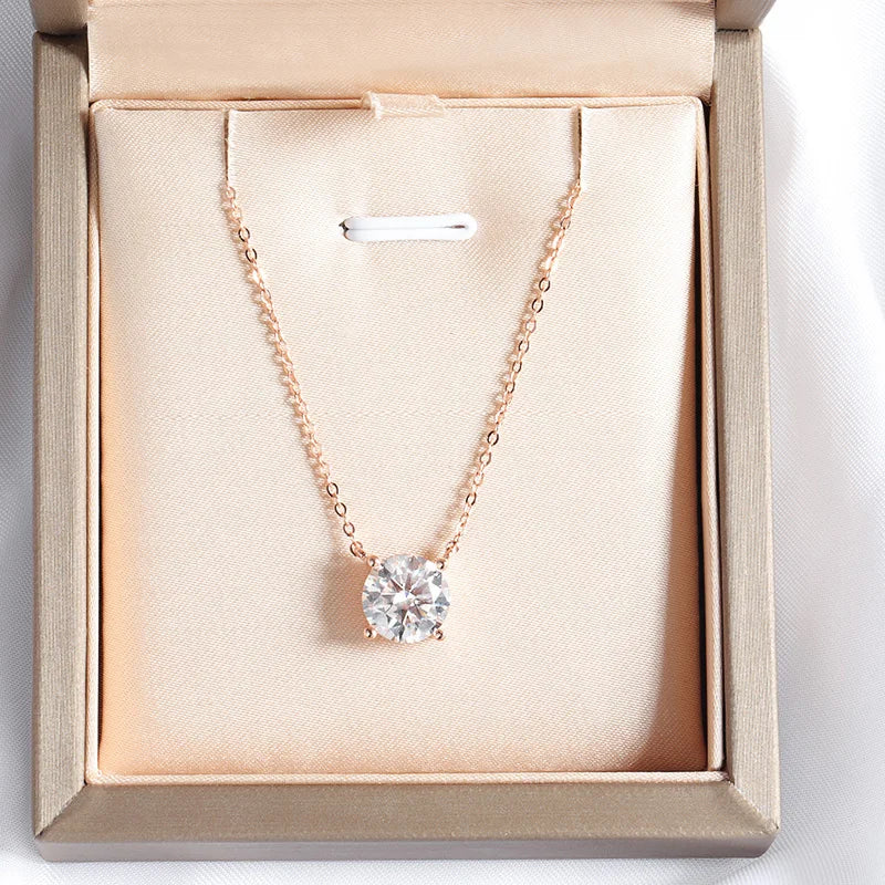 Silver Moissanite Necklace